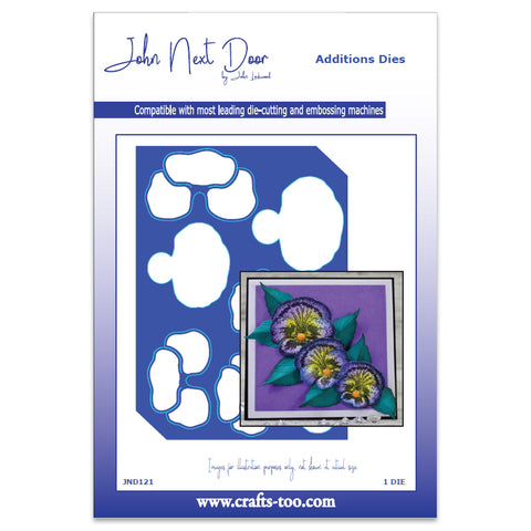 Pansy Additions Dies (6pcs)  John Next Door By John Lockwood JND121