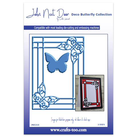 Deco Frame Deco Butterfly Collection (2 Dies) John Next Door By John Lockwood JND210