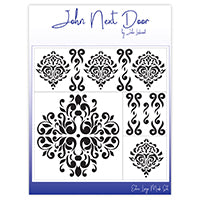 John Next Door Mask Stencil - Damask Dreams Set of 4 JNDM0020