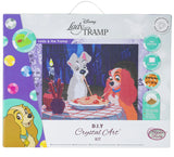 Disney Lady and The Tramp 40x50cm Framed Crystal Art Kit By Craft Buddy CAK-DNY706L