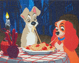 Disney Lady and The Tramp 40x50cm Framed Crystal Art Kit By Craft Buddy CAK-DNY706L