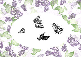 Lovely Lilacs Majestix Clear Peg Stamp Set By Card-io CDMALO-04