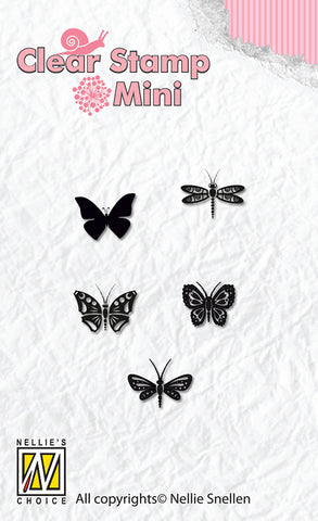 Nellie Snellen Mini Clear Stamps - Butterflies Ref: MAFS001