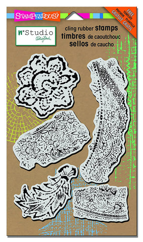 Fiesta Cling Rubber Stamps N Studio By Stampendous NKCR504