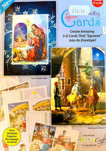 Nativity Squeezee Cards Christmas CD ROM by Digicrafts