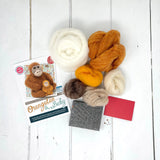 Orabgutan & Baby Needle Felting Kit Crafting Kit The Crafty Kit Company CKC-NF-215