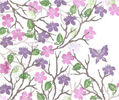 Oriental Blossom Majestix Clear Peg Stamp Set By Card-io