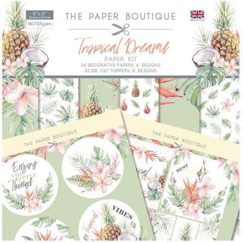 Tropical Dreams Paper Kit 8x8 Pad 160/300gsm By The Paper Boutique PB1191