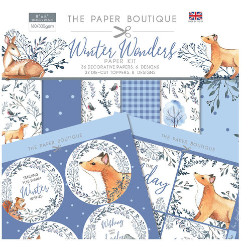 Winter Wonders Paper Kit 8x8 Pad 160/300gsm By The Paper Boutique PB1423