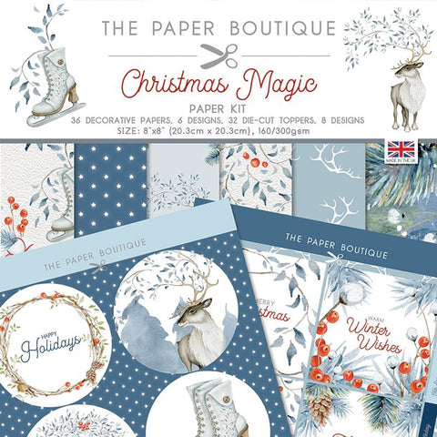 Christmas Magic Paper Kit 8x8 36 Sheets 160/300gsm By The Paper Boutique PB1610
