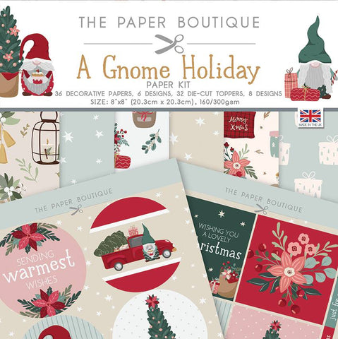 A Gnome Holiday Paper Kit 8x8 36 Sheets 160/300gsm By The Paper Boutique PB1679