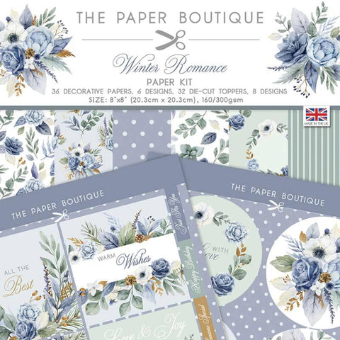 Winter Romance Paper Kit 8x8 36 Sheets 160/300gsm By The Paper Boutique PB1731