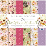 Wildflower Woodland Papers 8x8 36 Sheets 150gsm By The Paper Boutique PB1793