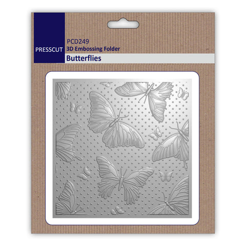 Butterflies Embossing Folder Set By Presscut from Crafts Too PCD249