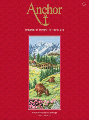 Swiss Alpine Landscape Counted Cross Stitch Kit By Anchor PCE0811