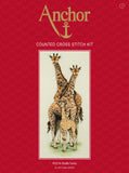 Giraffe Family Counted Cross Stitch Kit By Anchor PCE740