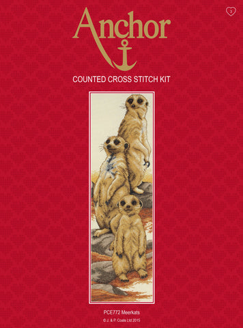 Meerkats Counted Cross Stitch Kit By Anchor PCE772