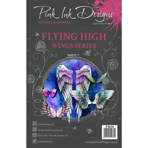Flying High Wings Series Stamps Set By Pink Ink Designs PI038