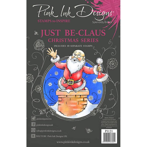 Just Be-Claus Christmas Series 10 Stamps Set By Pink Ink Designs PI121