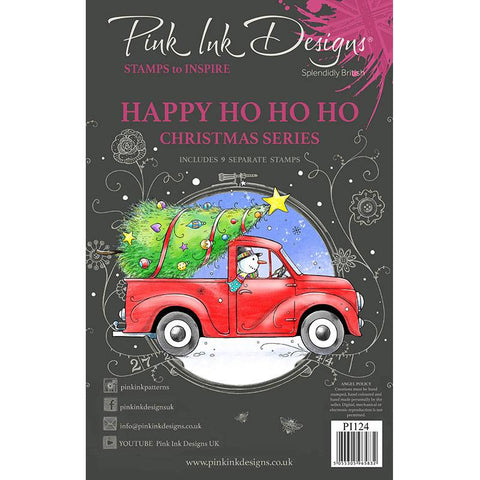 Happy Ho Ho Ho Christmas Series 9 Stamps Set By Pink Ink Designs PI124