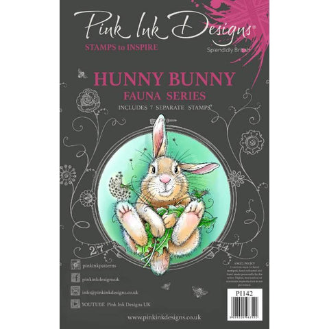 Hunny Bunny Fauna Series 7 Stamps Set By Pink Ink Designs PI142
