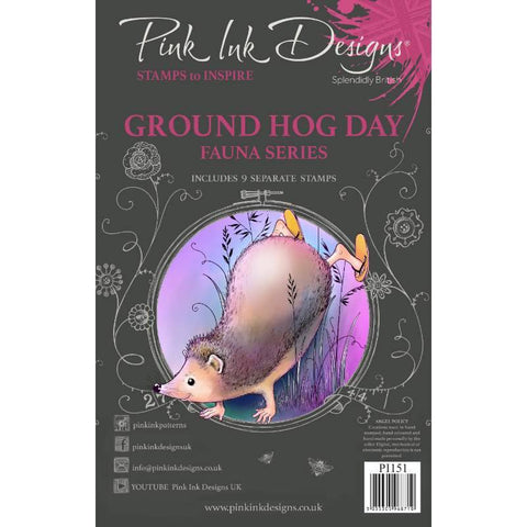 Ground Hog Day Fauna Series 8 Stamps Set By Pink Ink Designs PI151