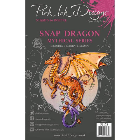 Snap Dragon Mythical Series 7 Stamps Set By Pink Ink Designs PI173