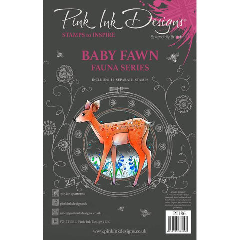 Baby Fawn Fauna Series Series 10 Stamps Set By Pink Ink Designs PI186