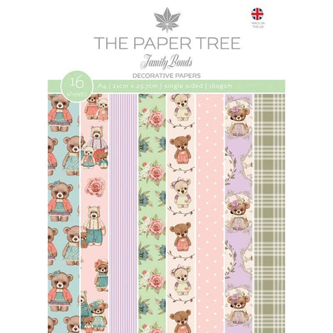 Family Bonds Decorative Papers A4 Pad 300gsm The Paper Tree PTC1184