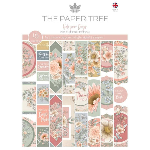 Halcyon Days Die Cut Collection A4 Pad 300gsm The Paper Tree PTC1191