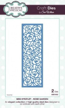 Rose Garden Mini Striplet Craft Dies by Sue Wilson Creative Expressions CED1612