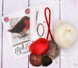 Red Robin Needle Felting Kit Crafting Kit The Crafty Kit Company CKC-NF-134