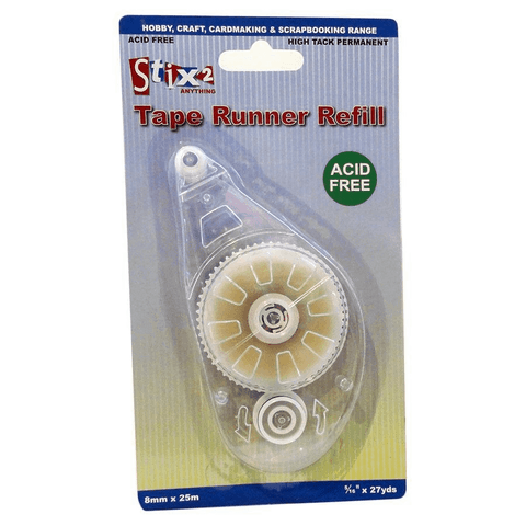 Tape Runner Refill Acid Free Permanent Glue Tape Pen 25m Stix2 S57269