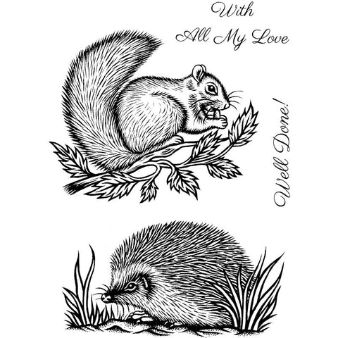 Squirrel and Hedgehog By Sweet Dixie From Personal Impressions SDCSA6307