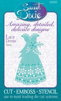 Lace Dress Die By Sweet Dixie Personal Impressions SDD042