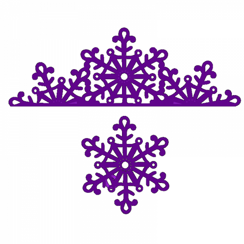 Sweet Dixie Snowflake Edge and Matching Snowflake Die SDD190