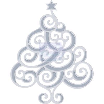 Flourish Tree Festive Christmas Dies Sweet Dixie By Sue Dix SDD306