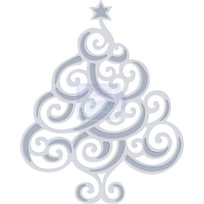 Flourish Tree Festive Christmas Dies Sweet Dixie By Sue Dix SDD306