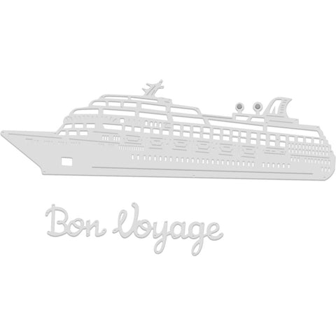 Cruise Liner Boat & Bon Voyage Die Sweet Dixie SDD552