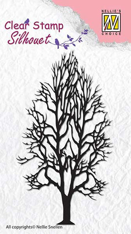 Tree 2 Nellie Snellen Silhouet Clear Stamps SIL008