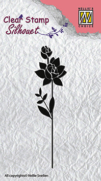 Flower 11 Clear Stamps Flower Silhouettes Nellie Snellen SIL017