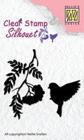 Bird Song 3 Clear Silhouette Stamps Nellies Choice By Nellie Snellen SIL029