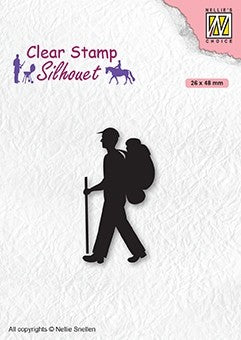 Backpacker Clear Stamps Silhouette Nellie Snellen SIL067