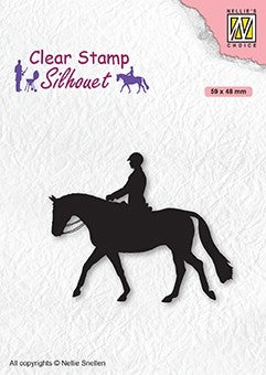 Horseman Clear Stamps Silhouette Nellie Snellen SIL068
