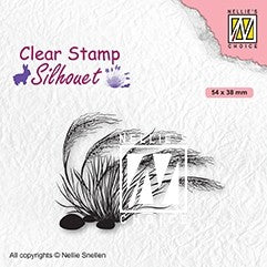 Blooming Grass 3 Nellie Snellen Silhouette Clear Stamps SIL084
