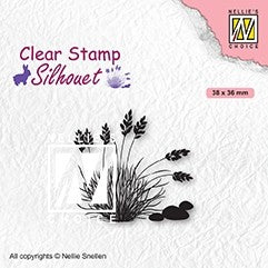 Blooming Grass 4 Nellie Snellen Silhouette Clear Stamps SIL085