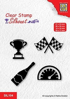 Formula One 13Stamps Silhouette Nellie Snellen SIL104