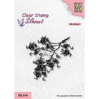 Acacia Branch Nellie Snellen Flower Clear Stamps SIL114