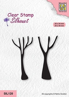 Tree Trunks Nellie Snellen Flower Clear Stamps By Nellies Choice SIL120