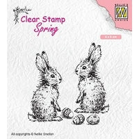 Two Hares Easter Clear Stamp by Nellie Snellen Nellies Choice SPCS006